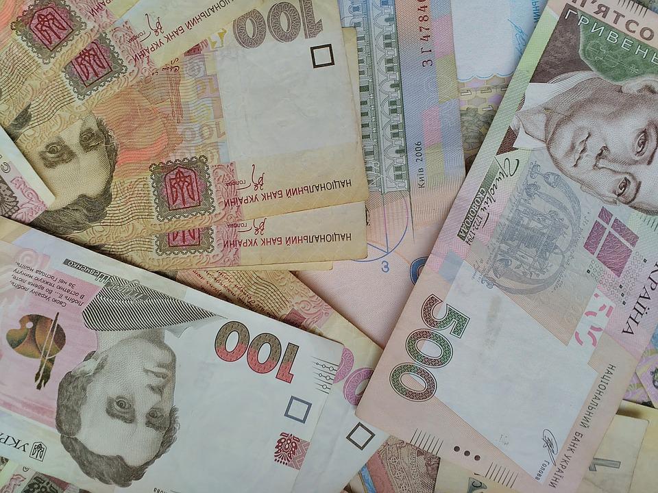bankovky hřivny