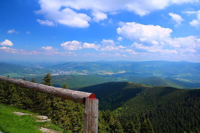 pěkný výhled v Jeseníkách